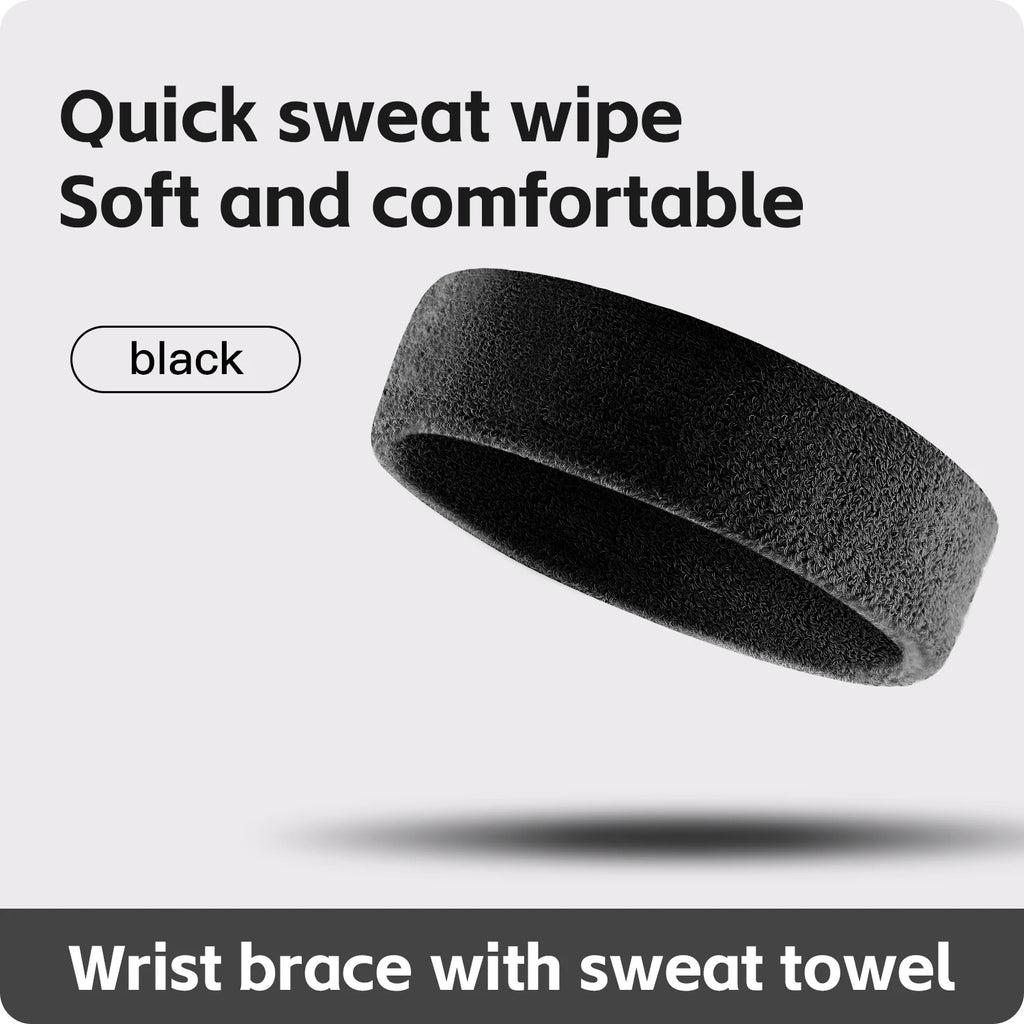 Outdoor Sweat Sports  Elastic Cotton Hairband Fashion Headbands For Women Men Solid Running Fitness Yoga Hair Bands Stretch
